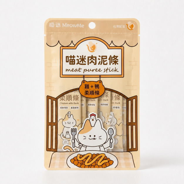 喵迷肉泥-雞鴨柔順條 6入