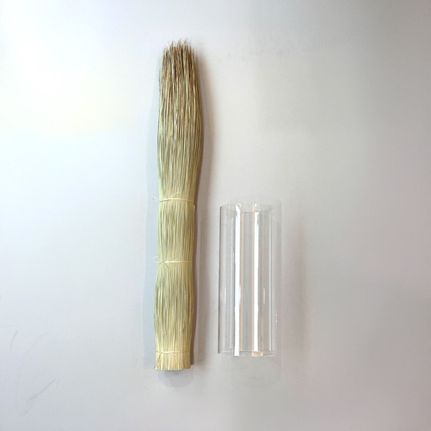 原生藺草束Grass-Object & 特製壓克力花器