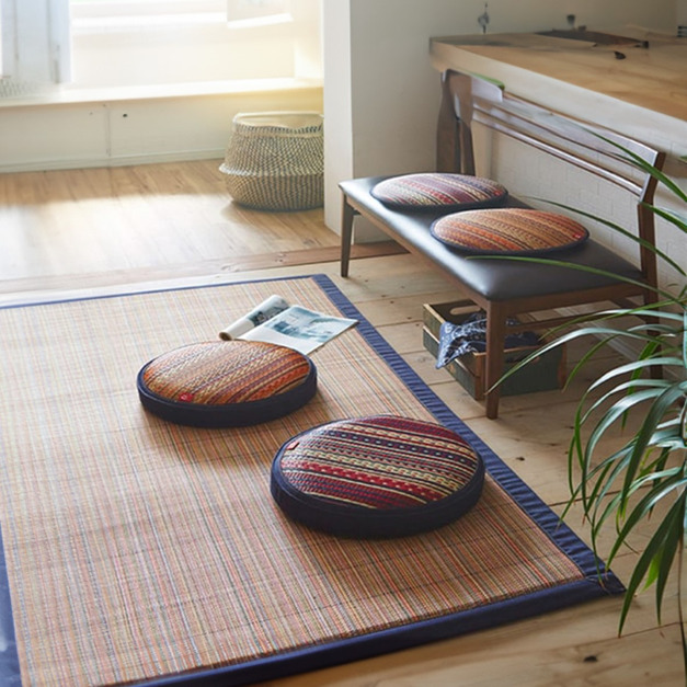 藺草坐墊Mile厚版 Ø40xH8cm