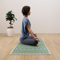 藺草瑜珈墊Mandala 重生綠_4