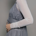 日系縮腰細肩網紗背心（二色）_3