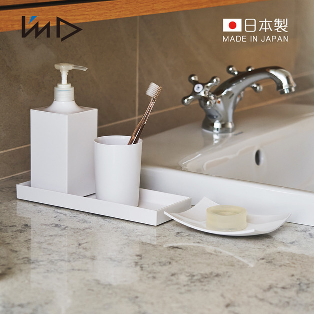 【日本岩谷Iwatani】RETTO 日製極簡系列浴室洗漱收納4件組