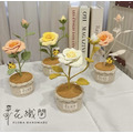 花織間｜手工針織｜薔薇玫瑰盆