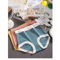 【大號生活】3~4條裝~新品純棉蠶絲抗菌襠高腰無痕收腹大碼內褲_1