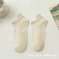 【大號生活】女夏季薄款船襪~純色女襪提耳護跟女船襪子隱形襪休閒短襪_9