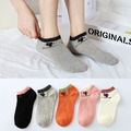 【大號生活】貓咪淺口船短襪~船襪淺口低幫棉襪糖果色吸濕排汗_3