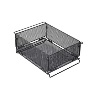 菱形編織網大開口收納籃 -【CK-24BK】