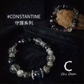 CONSTANTINE｜守護系列 藍虎眼 銀曜石 銀月光 黑髮晶水晶手鍊