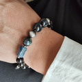 男款 Bruce Wayne│ 黑暗騎士 高品彼得石 銀曜石 地圖石 藍晶石 男生手鍊_4