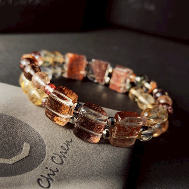 女款 光芒 │設計款手排 黃塔晶 四季幽靈  招正財 助事業 增加自信心及財運