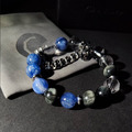 情侶款 JOKER│ 藍晶石 閃靈鑽 鷹眼石 男生手鍊 女生水晶手鍊_4