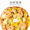 一口馬可貝果比薩pizza【海鮮總匯貝果披薩】一入