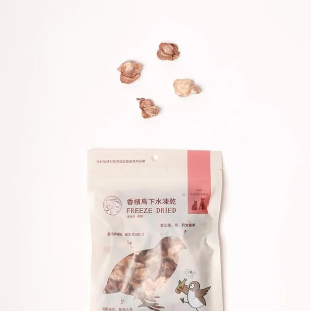 派庫廚房｜香檳鳥下水凍乾 - 狗貓適用
