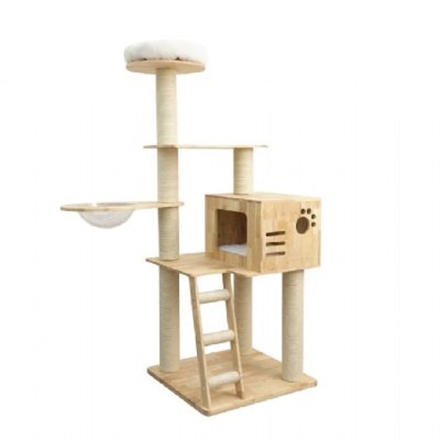 美國Petpals 太空艙頂級原木跳台