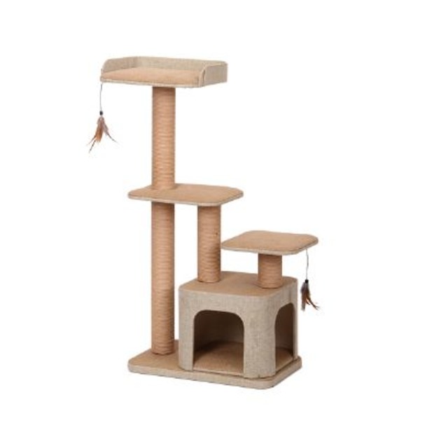 美國Petpals 麻布紙繩遊憩跳台(雙洞) - 4層