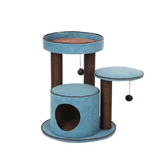 Petpals 時尚雪泥絨多功能跳台-3層