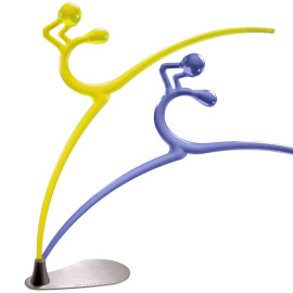 Gymnastic 造形衣架 - 藍+黃