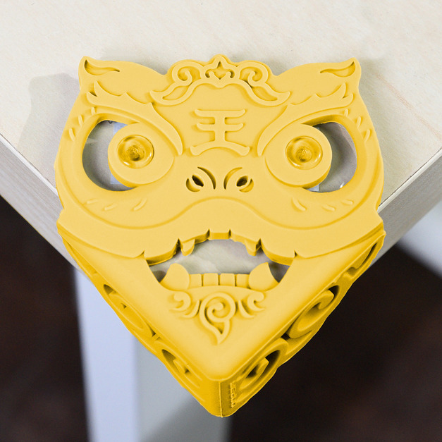 瑞獅護角 防撞桌角 - 鮮黃