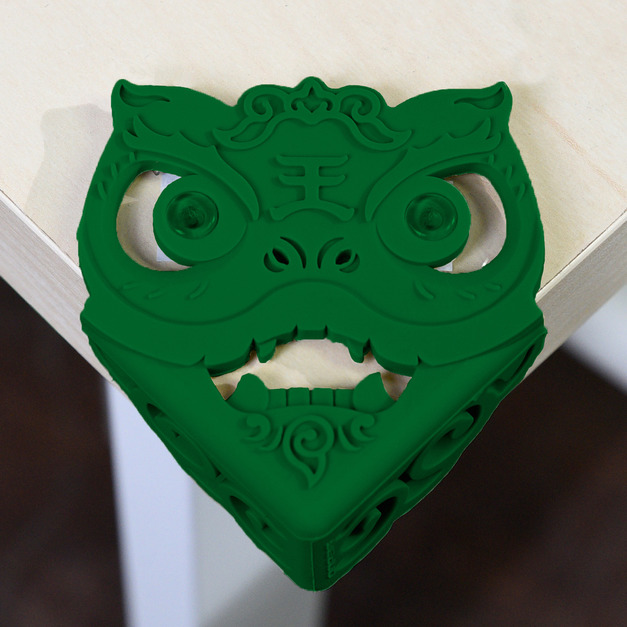 瑞獅護角 防撞桌角 - 墨綠