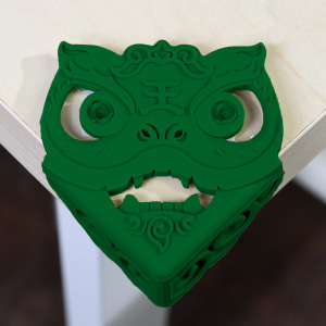 瑞獅護角 防撞桌角 - 墨綠