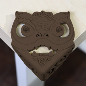 瑞獅護角 防撞桌角 - 咖啡