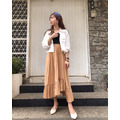 正韓不對稱百褶裙_1