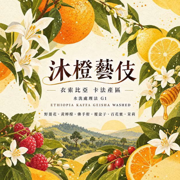 衣索比亞 卡法產區 沐橙藝伎 水洗處理法 G1