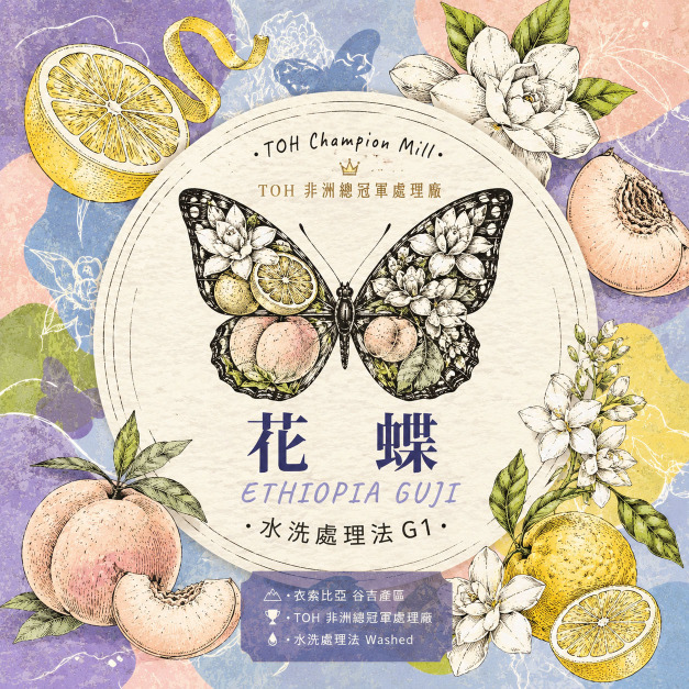 衣索比亞 谷吉 花蝶 TOH冠軍處理廠 水洗處理法 G1