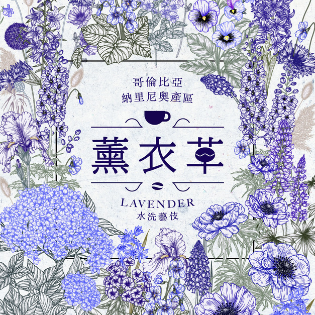 哥倫比亞 納里尼奧產區 薰衣草 水洗藝伎