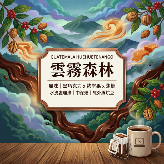 瓜地馬拉 薇薇特南果 雲霧森林 SHB 水洗處理法