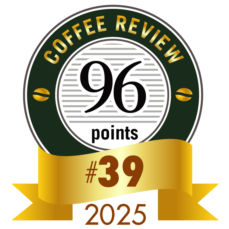 Coffee Review 2025 Top 50全球第39名標章