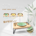 【 馬卡龍 輕植系斜口飼料碗】_1