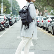 【12吋百變米克包】DYDASH 3way手提/肩背/多功能後背包(深藍/卡其)