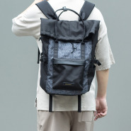 【16吋百變大米克包】DYDASH 3way手提/肩背/後背包－(沉穩黑/牛仔黑)