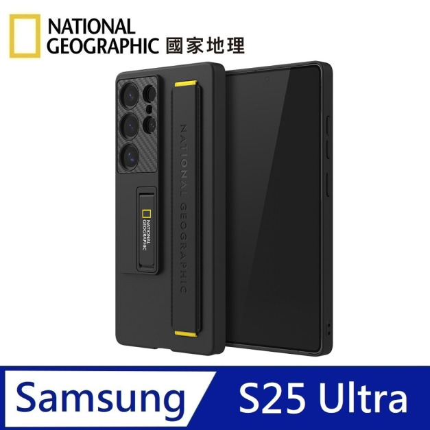 National Geographic 國家地理 Stand Strap支架腕帶手機殼 適用 Galaxy S25 Ultra