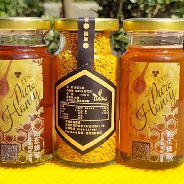 200公克蜂蜜組+100公克埔鹽花粉