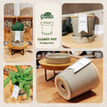 【POSH LIVING】Glossy Pot 冰裂感花盆陶盆- 綠石色_6