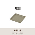 【POSH LIVING】Blueta Pot 霧金質鋁盤 鋁盤 接水盤 防滲水 收納盤-64111方形中