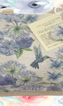 香蜜花園_天使包(手工蝶古巴特麻製手提包)_請選擇品項(Selection) 附贈同款花色開瓶器鑰匙圈 包心繩 有內裡 Decoupa