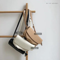 韓國簡約皺摺側背包_2