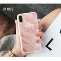 客製名字大理石玻璃背板防摔iphone手機殼_4