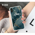 客製名字大理石玻璃背板防摔iphone手機殼_8