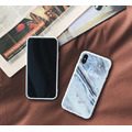 客製名字大理石玻璃背板防摔iphone手機殼