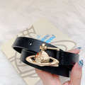 Vivienne westwood 皮質logo皮帶