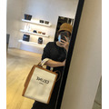 Celine帆布拼皮手提包_2