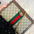 Gucci 經典老花側背鏈條包_1