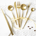葡萄牙金色髮絲不銹鋼餐具組