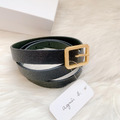 Agnes.b 牛皮金釦皮帶