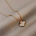 韓國18K幸運草項鍊_1