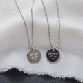 S925情侶款純銀刻字圓牌鍊_1